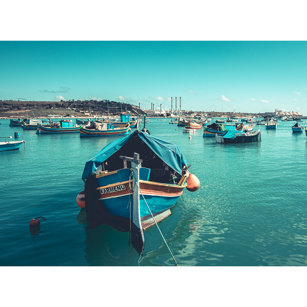 Malta Marsaxlokk Luzzu Wall Art