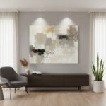 Ivory Grid 2 Abstract Wall Art