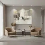 Ivory Grid 3 Abstract Wall Art