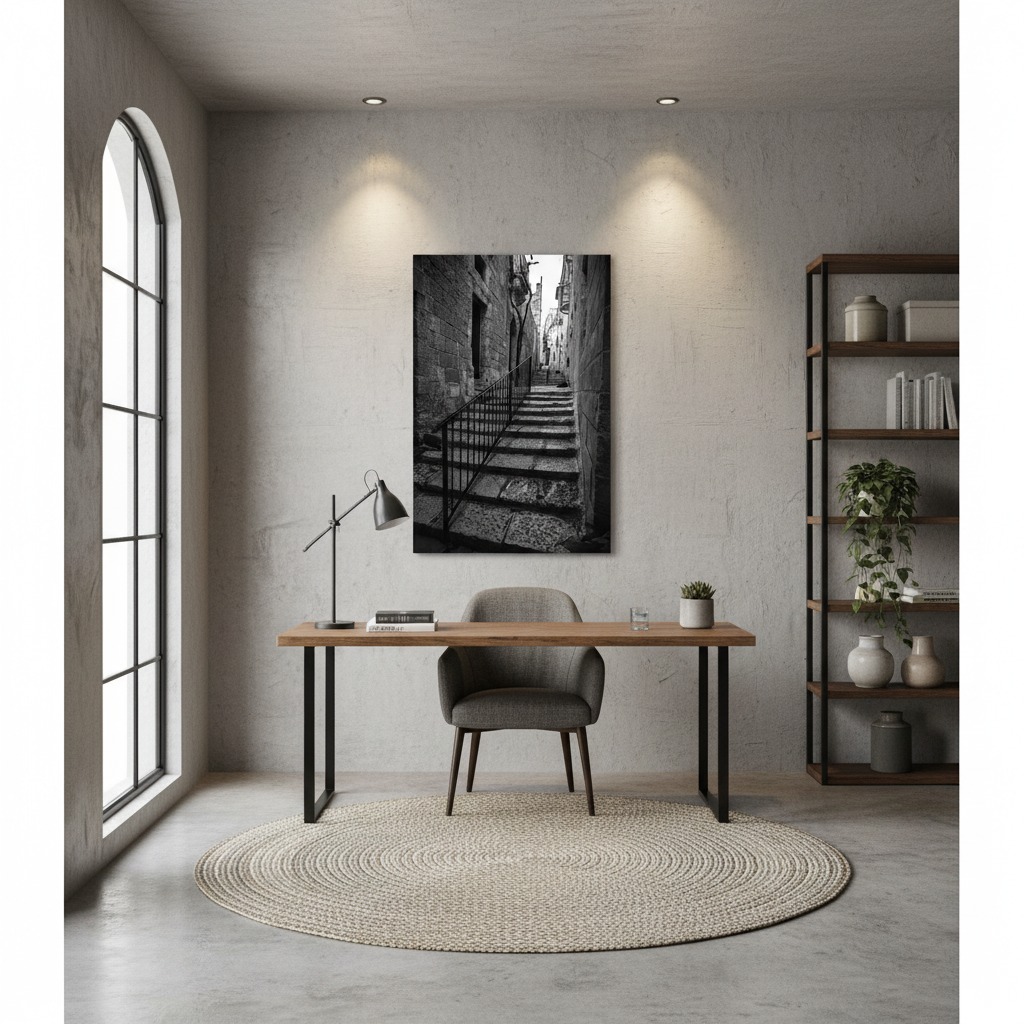 Malta Cospicua Steps Wall Art