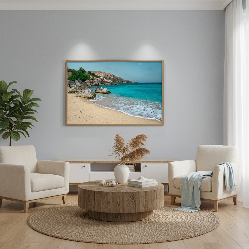 Gozo Dahlet Qorrot Shoreline 03 - Malta Wall Art