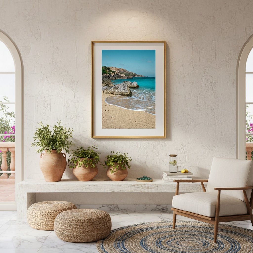 Gozo Dahlet Qorrot Shoreline 05 - Malta Wall Art