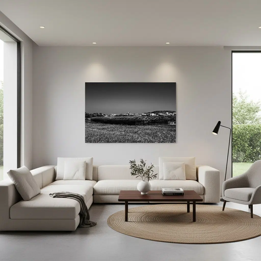 Gozo Fields Monochrome - Wall Art