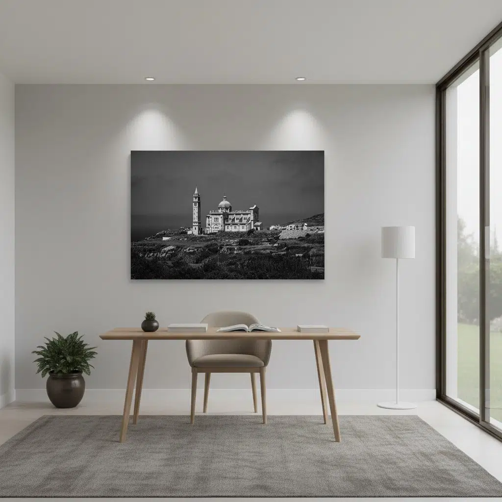 Gozo Ta' Pinu Monochrome - Wall Art