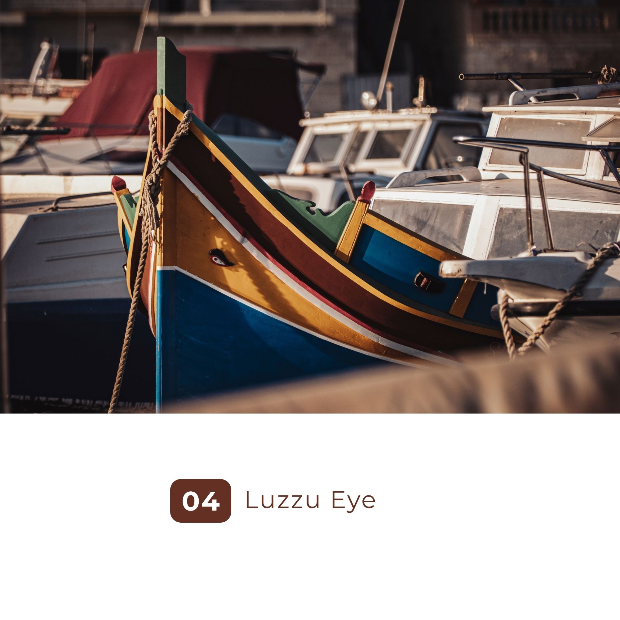 Colorful wooden fishing boats moored in a harbor