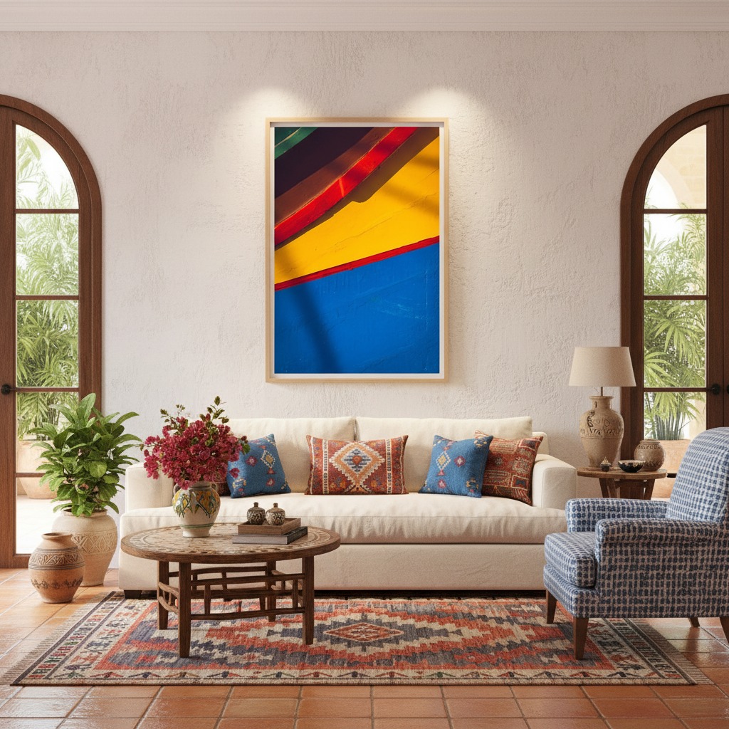 Gozo Luzzu Stripes Wall Art