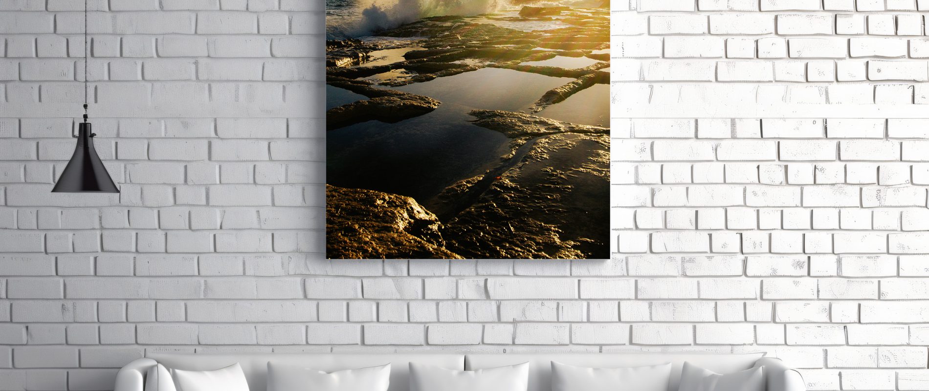 marsascala sunrise wave canvas and framed print