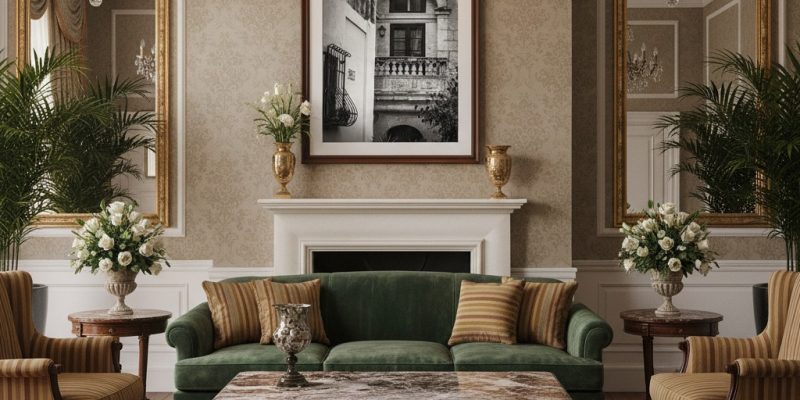 A sunlit balcony with a stone archway in Malta's Mdina, featuring the "Malta Mdina Arch Balcony - Wall Art" prominently displayed on the wall, enhancing the Mediterranean-inspired decor.